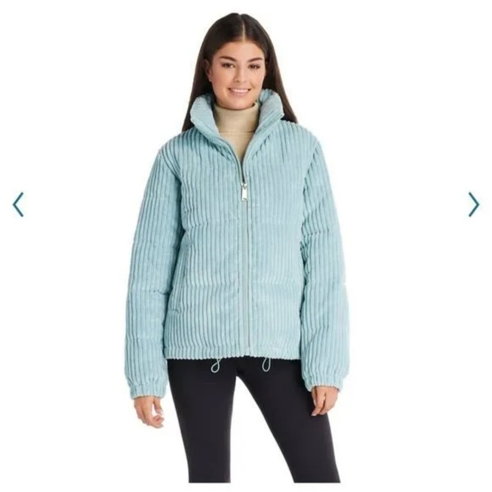 Koolaburra by UGG Corduroy Puffer Jacket in Mint - Women's Size XL